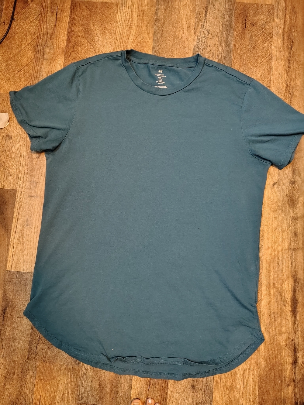 H&M Short Sleeve Crew Tee - Teal Blue